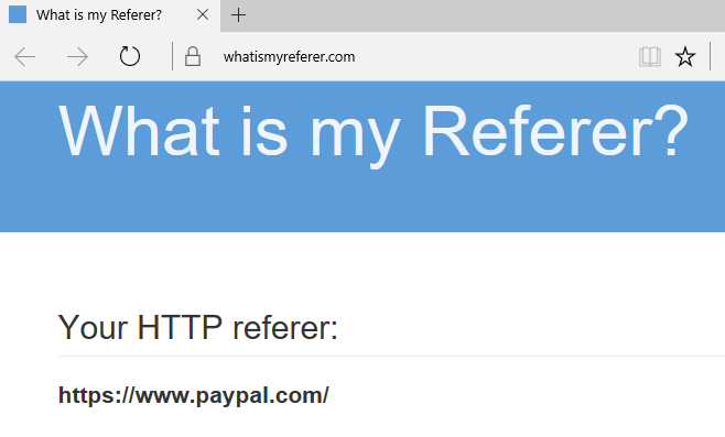 Referer Spofed